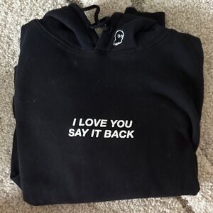 LONELY GHOST Black Hoodie